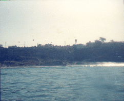 Beacon's beach as viewed by surfers in the line-up